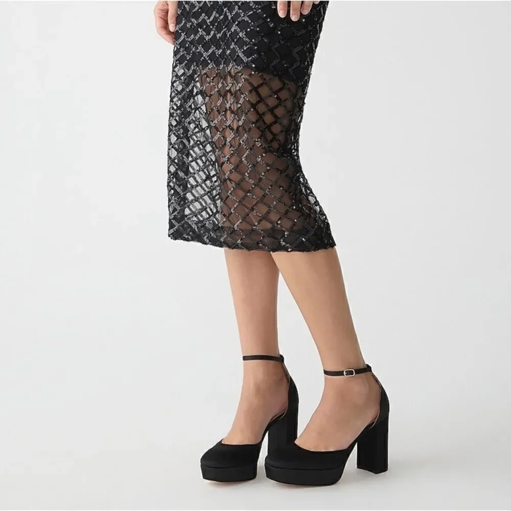J Crew Collection Maisie Made in Italy Platform Heels NIB